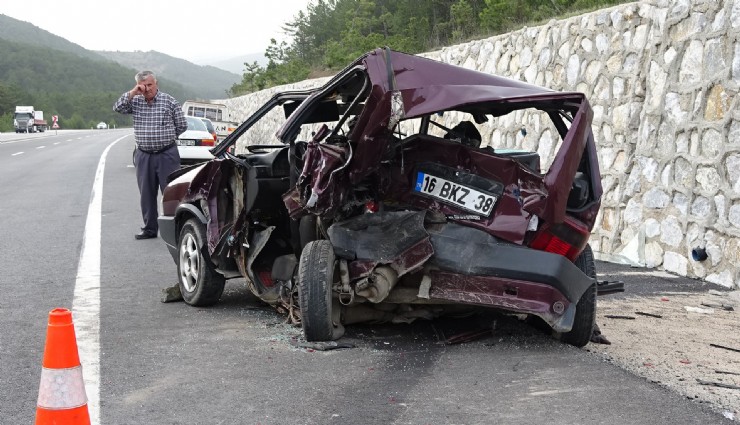 Kütahya'da korkunç kaza: 1 ölü, 1 yaralı