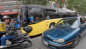 İstanbul'da şaşırtan kaza: motosikletine çarpan annesi çıktı