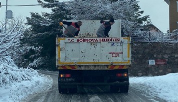 Bornova’da kar alarmı