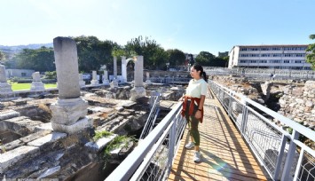 Turistler, Agora Ören Yeri’ndeki tarihe yakından tanıklık edecek