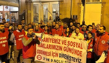 İZENERJİ Egemenlik binası önünde nöbette: İkramiyeler yatana kadar iş başı yapılmayacak