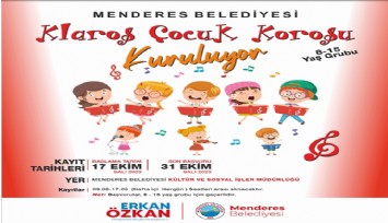 Menderes'te minikler için koro kuruluyor