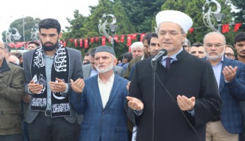 Filistin’de hayatını kaybedenler için İzmir’de gıyabi cenaze namazı kılındı