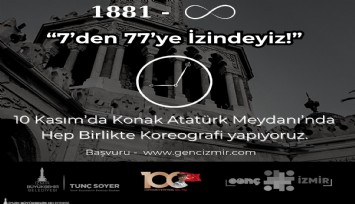 Büyükşehir'de 10 kasım için özel koreografi