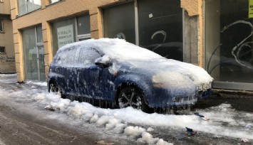 Erzurum’da kutupları aratmayan manzara