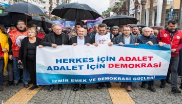 Demokrasi Yürüyüşü’nde “Hak, hukuk, adalet” çağrısı