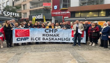 CHP Konak İlçe Başkanlığı şehitler anısına toplandı