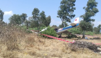 İzmir’de uçak düştü