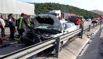 Aracıyla tıra arkadan çarptı: 1'i ağır 5 yaralı