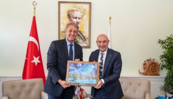 Başkan Soyer ABD Büyükelçisi Jeffry Flake’i ağırladı