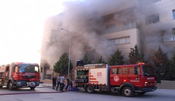 İzmir'de tekstil atölyesinde korkutan yangın