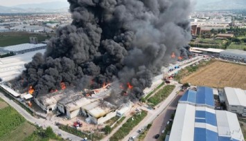 Bursa'da geceyi aydınlatan yangın 8 saat sonra kontrol altına alındı