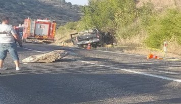 Manisa’da kamyonetin üzerine kaya düştü: 1 can kaybı, 3 yaralı