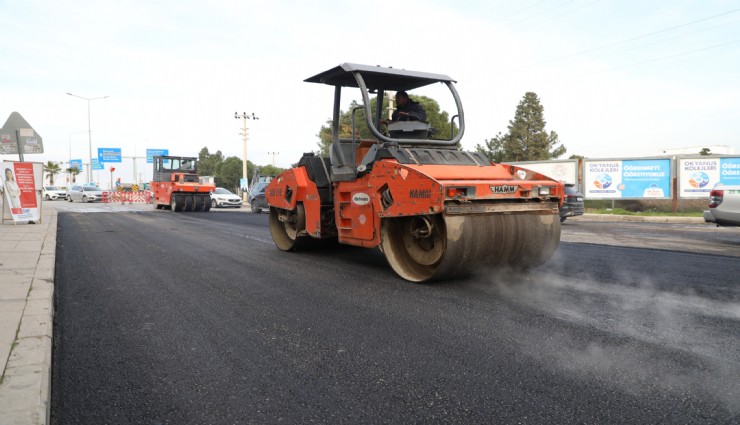 Menderes’te Büyük Asfalt Çalışması