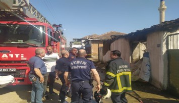 Aydın'da bir evde çıkan yangında 1 kişi hayatını kaybetti
