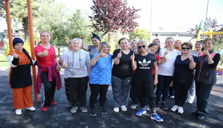 Konaklılar güne açık havada sporla başladı