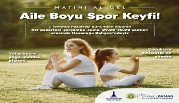 Buca’da aile boyu spor keyfi başlıyor