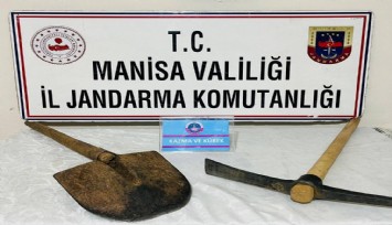 Manisa’da defineciler suçüstü yakalandı