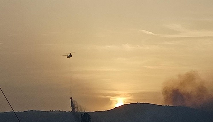 Uşak’ta tarım arazisinde yangın