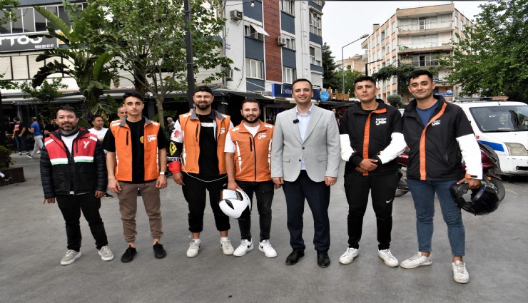 Bornova Belediyesi'nden moto kuryelere özel park