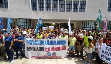 İzmir Büyükşehir Belediyesinde memur eylemleri sürüyor