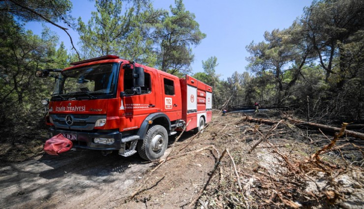 İzmir İtfaiyesi orman yangınlarına karşı 7 gün 24 saat nöbette