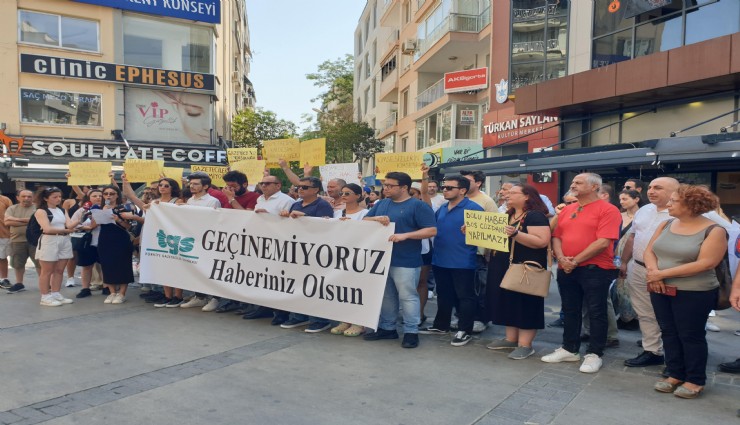 İzmirli gazeteciler yürüdü: Geçinemiyoruz haberiniz olsun