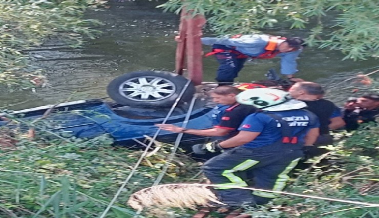 Menderes Nehri'ne uçan otomobildeki 2 kişi hayatını kaybetti