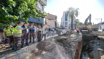 Başkan Tugay Buca’da sürdürülen İZSU çalışmalarını inceledi