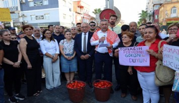 CHP'li Başkan'dan sitem: 'Domates eylemine niye katılmadın?'