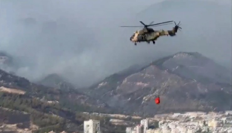 TSK'ya ait İzmir'deki helikopter sayısı 8'e çıkarıldı: Bölgede yangınlara müdahale devam ediyor