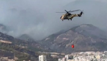 TSK'ya ait İzmir'deki helikopter sayısı 8'e çıkarıldı: Bölgede yangınlara müdahale devam ediyor