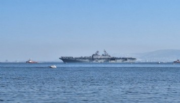 Amerika'nın taaruz gemisi USS Wasp, İzmir'i terk etti