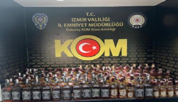 İzmir'de kaçak alkol operasyonu: ''191 şişe kaçak alkol ele geçirildi''