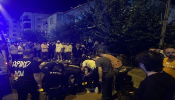 Manisa'da seyir halindeki motosiklet devrildi