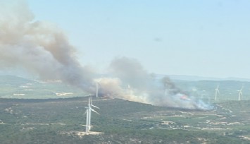 Urla'da orman yangını: 6 uçak, 6 helikopter müdahale ediyor